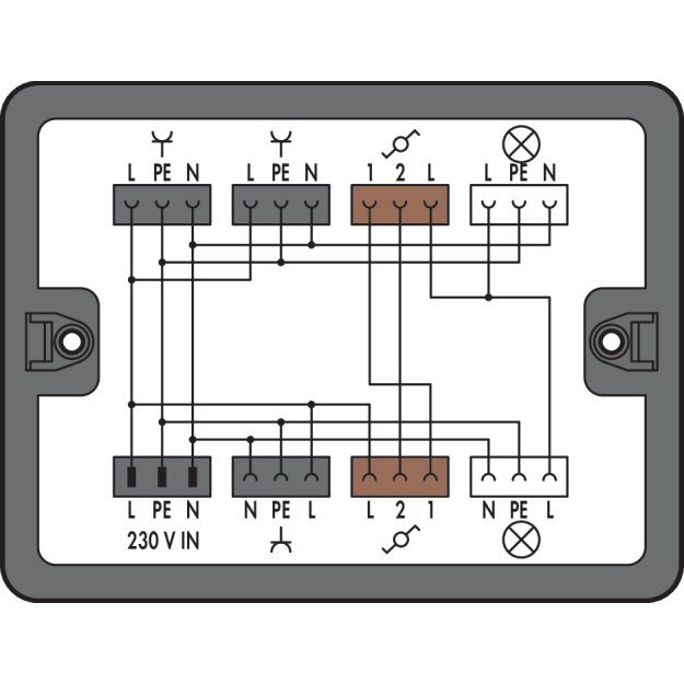 Wago 899-631/189-000 Verteilerbox Schwarz