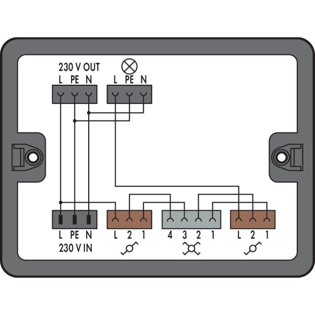 Wago 899-631/305-000 Verteilerbox Schwarz