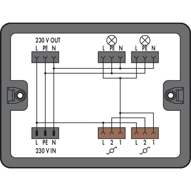 Wago 899-631/308-000 Verteilerbox Schwarz