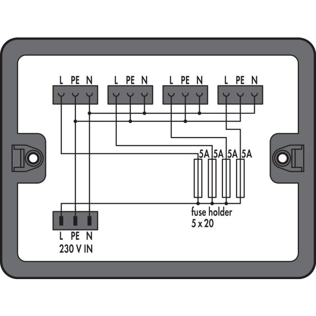 Wago 899-631/315-000 Verteilerbox Schwarz