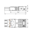 Wago 770-233/035-050 Stecker mit...
