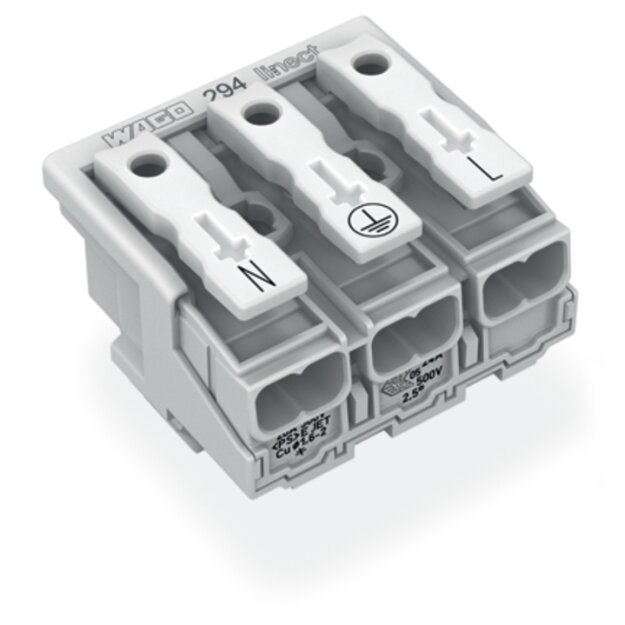 Wago 294-8093/3025-000 Leuchtenanschlussklemme Weiß