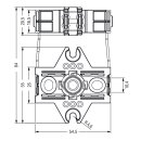 Wago 770-310 Befestigungsadapter Schwarz