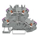 Wago 2200-2208 Doppelstockklemme Drücker Grau