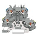 Wago 2200-2217 Doppelstockklemme Drücker Grau