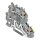 Wago 2200-2227 Doppelstockklemme Drücker Grau