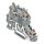 Wago 2200-2228 Doppelstockklemme Drücker Grau