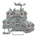 Wago 2200-2232 Doppelstockklemme Drücker Grau