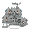 Wago 2200-2233 Doppelstockklemme Drücker Grau