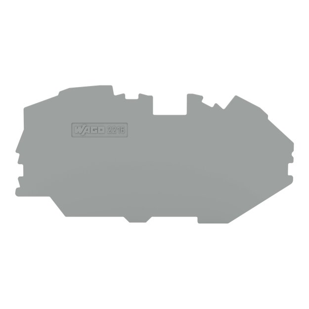 Wago 2216-7691 Abschluss-/Zwischenplatte Grau