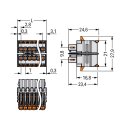 Wago 2734-1516/310-000 Federleiste 1-Leiter Hebel