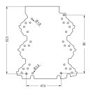 Wago 2857-193/3140-000 Lochrasterplatine Grün