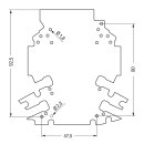 Wago 2857-194/3140-000 Lochrasterplatine Grün