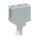 Wago 286-113 Leerstecker Typ 12 Grau