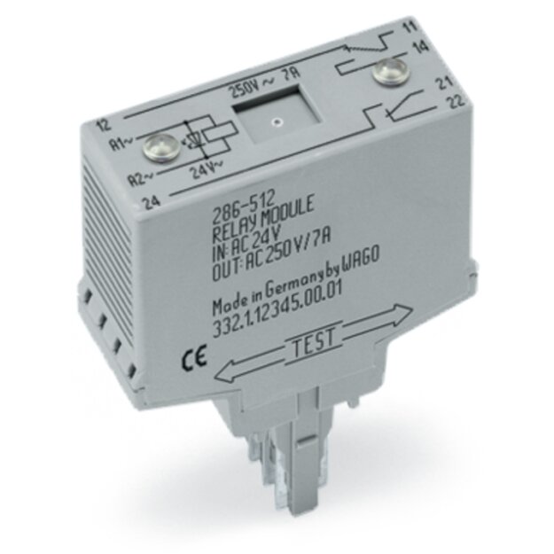 Wago 286-316 Relaismodul Weiß