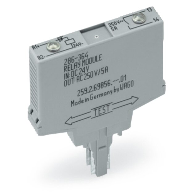 Wago 286-364/004-000 Relaismodul Schwarz