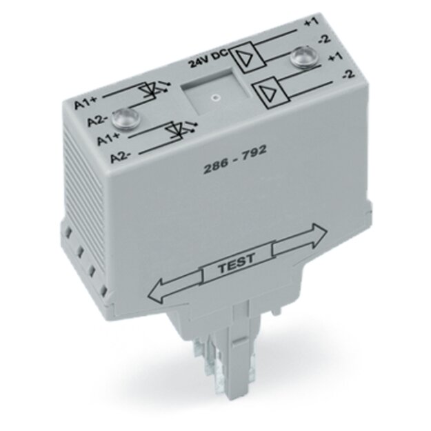 Wago 286-792 Optokopplermodul Grau
