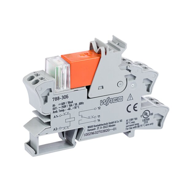 Wago 788-306 Relaismodul Grau