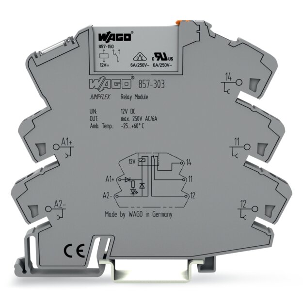 Wago 857-303 Relaismodul Grau