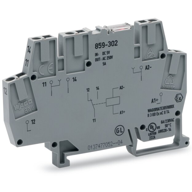Wago 859-308 Relaismodul Weiß
