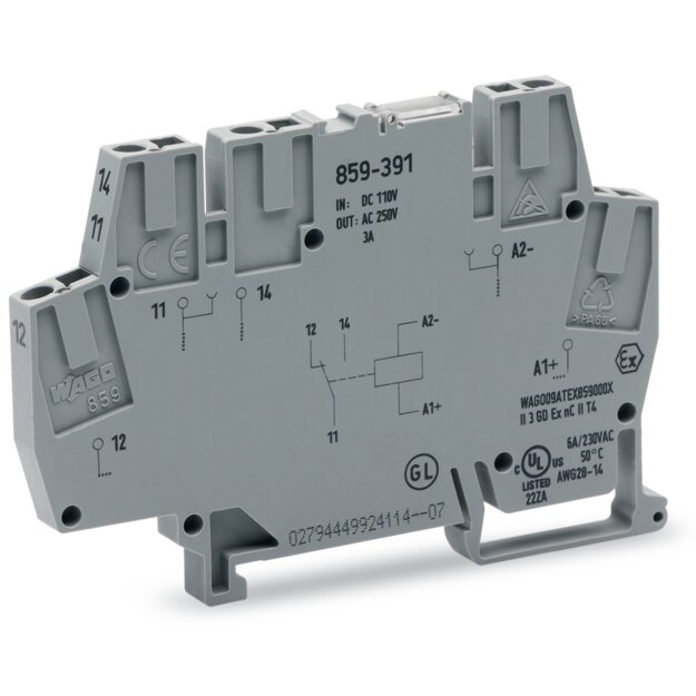 Wago 859-391 Relaismodul Weiß