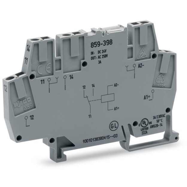 Wago 859-398 Relaismodul Grau