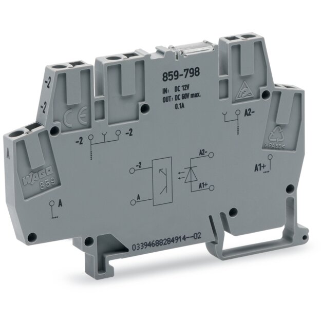 Wago 859-722 Optokopplermodul Grau