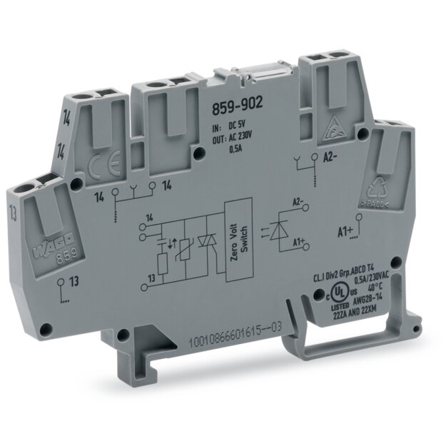 Wago 859-902 Optokopplermodul Grau