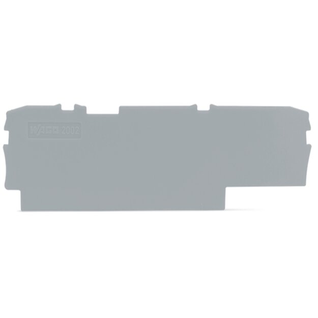 Wago 2002-1591 Abschlussplatte 1mm Grau