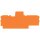 Wago 2002-1594 Trennwand 1mm Orange