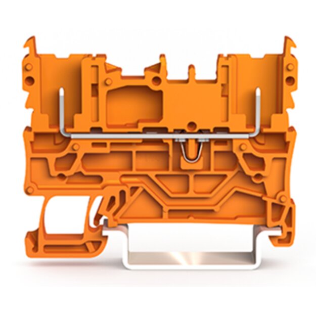 Wago 2022-1602 2-Pin-Basisklemme Orange
