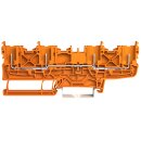 Wago 2022-1802 4-Pin-Basisklemme Orange