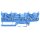 Wago 2022-1804 4-Pin-Basisklemme Blau