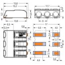 Wago 2061-603/998-404 SMD-Leiterplattenklemme Weiß