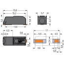 Wago 2061-621/998-404 SMD-Leiterplattenklemme Schwarz