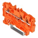 Wago 2201-1302 3-Leiter-Durchgangsklemme Orange