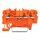 Wago 2201-1302 3-Leiter-Durchgangsklemme Orange