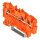Wago 2201-1302 3-Leiter-Durchgangsklemme Orange