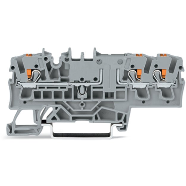 Wago 2202-1702 3-Leiter-Durchgangsklemme Orange