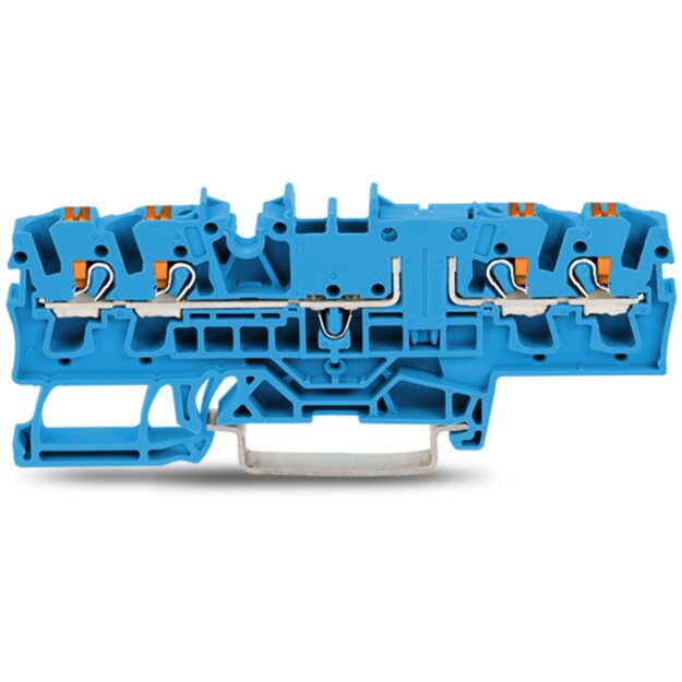 Wago 2202-1804 4-Leiter-Durchgangsklemme Blau