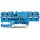 Wago 2202-1804 4-Leiter-Durchgangsklemme Blau
