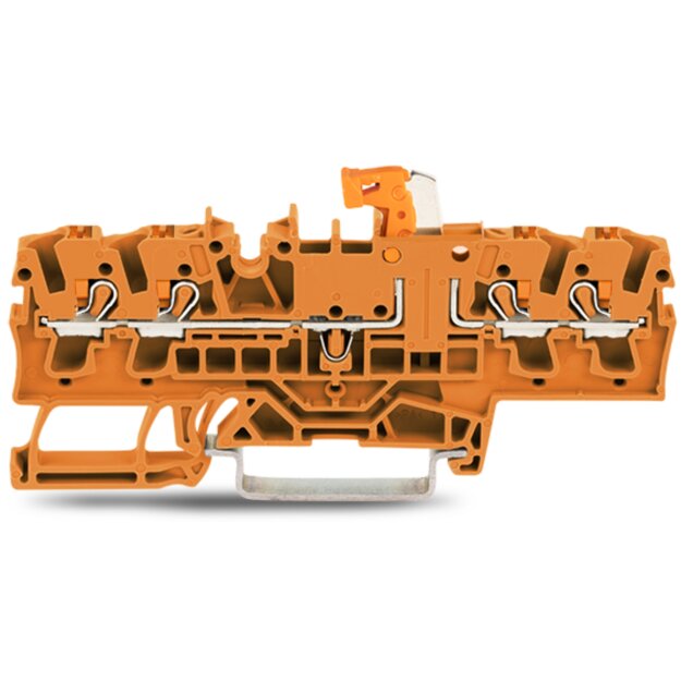 Wago 2202-1872 4-Leiter- Trenn- und Messklemme Orange