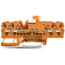 Wago 2202-1872 4-Leiter- Trenn- und Messklemme Orange