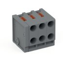 Wago 252-303 2-Leiter-Federleiste Grau