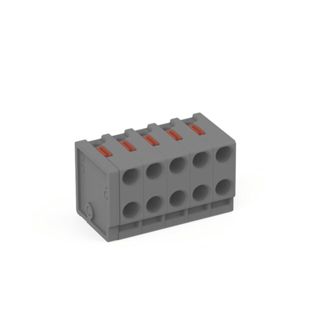 Wago 252-305 2-Leiter-Federleiste Grau