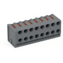 Wago 252-308 2-Leiter-Federleiste Grau