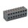 Wago 252-308 2-Leiter-Federleiste Grau
