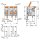 Wago 2606-1352 Leiterplattenklemme Hebel Grau