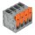 Wago 2606-3104/010-000 Leiterplattenklemme Hebel Grau