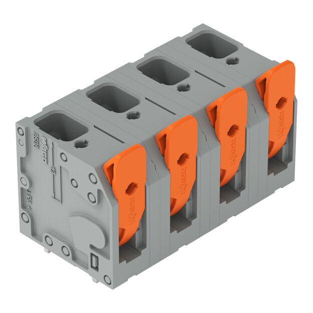 Wago 2606-3354 Leiterplattenklemme Hebel Grau